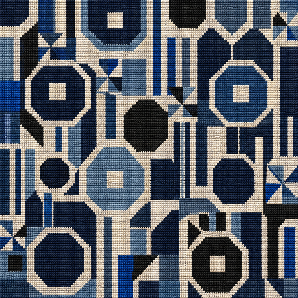 Midnight Mosaic needlepoint design